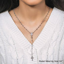 Fine Rosary Chain and Bead Necklace in Sterling Silver - Forever in Harmony