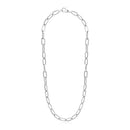 Sterling Silver Wide Paperclip Chain Necklace - Forever in Harmony