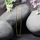 18k Yellow Gold Classic Box Chain (0.85 mm) - Forever in Harmony