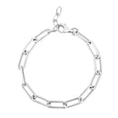 Sterling Silver Wide Paperclip Chain Bracelet (5.90 mm) | - Forever in Harmony