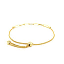 14K Yellow Gold Adjustable Bracelet with Paperclip Chain (1.00 mm) | - Forever in Harmony