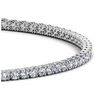 Lab Grown Round Diamond Tennis Bracelet in 14k White Gold (2 cctw F/G  VS2/SI1) - Forever in Harmony