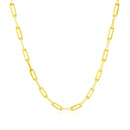 18K Yellow Gold Paperclip Chain (2.50 mm) - Forever in Harmony