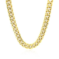 7.25mm 10k Yellow Gold Semi Solid Miami Cuban Chain | - Forever in Harmony