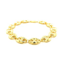 14k Yellow Gold Puffed Mariner Link Bracelet (11.00 mm) | - Forever in Harmony