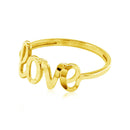 14k Yellow Gold Ring with Love - Forever in Harmony