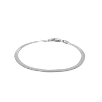 14k White Gold Super Flex Herringbone Bracelet (2.80 mm) | - Forever in Harmony