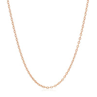 18k Rose Gold Round Oval Link Chain (1.50 mm) - Forever in Harmony