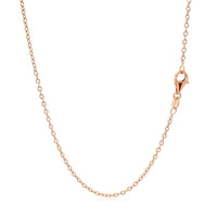 18k Rose Gold Round Oval Link Chain (1.50 mm) - Forever in Harmony