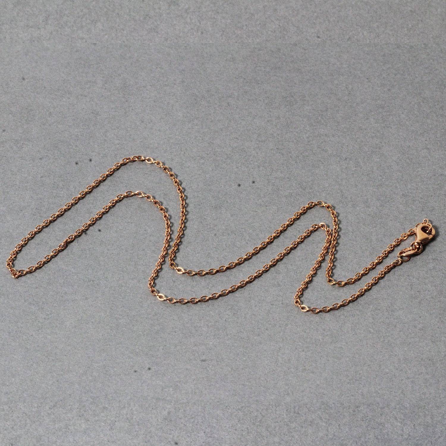 18k Rose Gold Round Oval Link Chain (1.50 mm) - Forever in Harmony