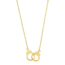 14k Yellow Gold High Polish Handcuff Necklace - Forever in Harmony