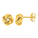 Love Knot Post Earrings in 14k Yellow Gold - Forever in Harmony