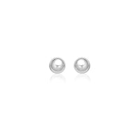 14k White Gold Classic Stud Earrings (8mm) - Forever in Harmony