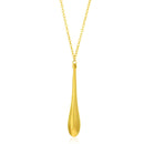 14k Yellow Gold Teardrop Shape Long Pendant - Forever in Harmony