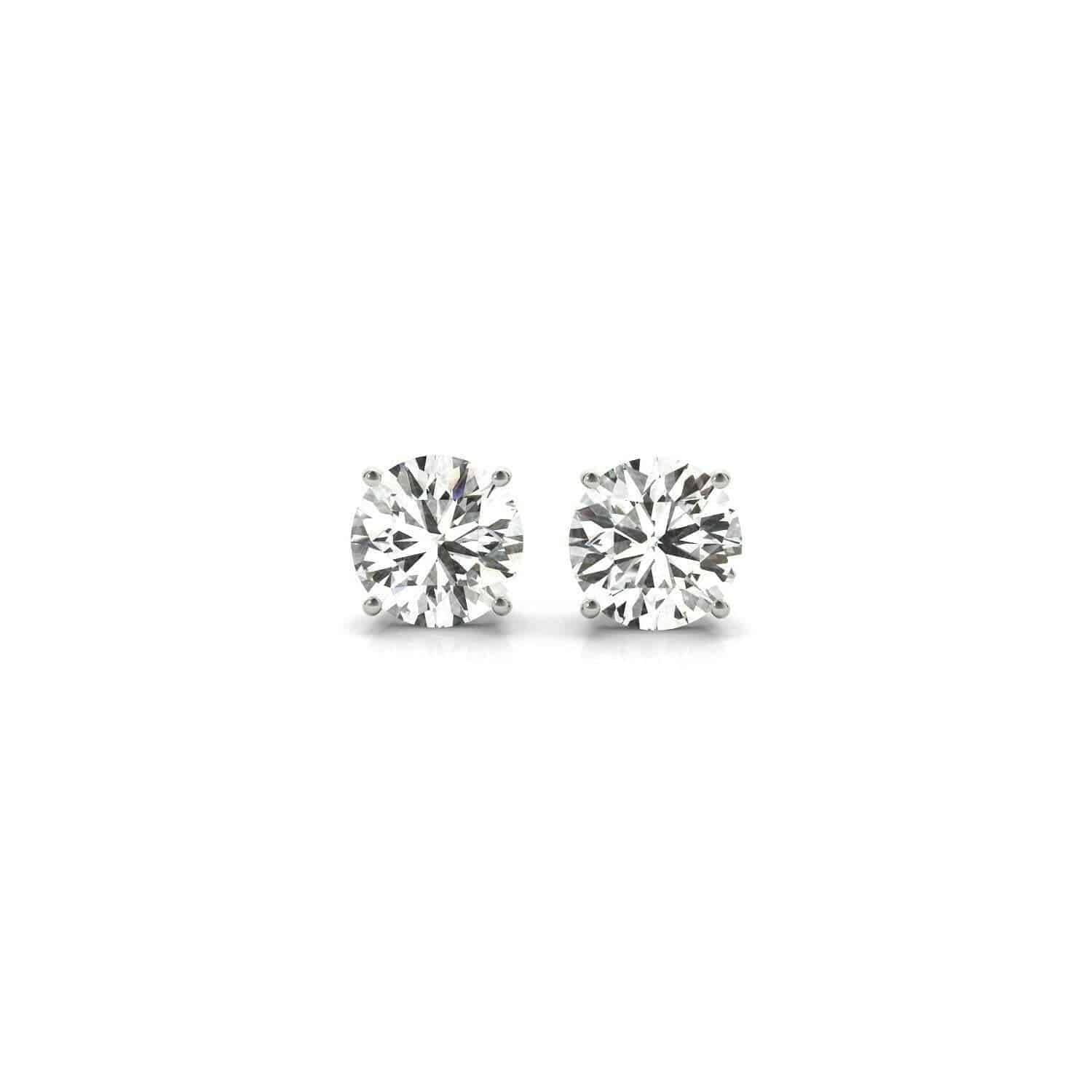 1 1/2 cttw IGI Certified Lab Grown Diamond Stud Earrings | 14k White Gold | G/VS2 - Forever in Harmony