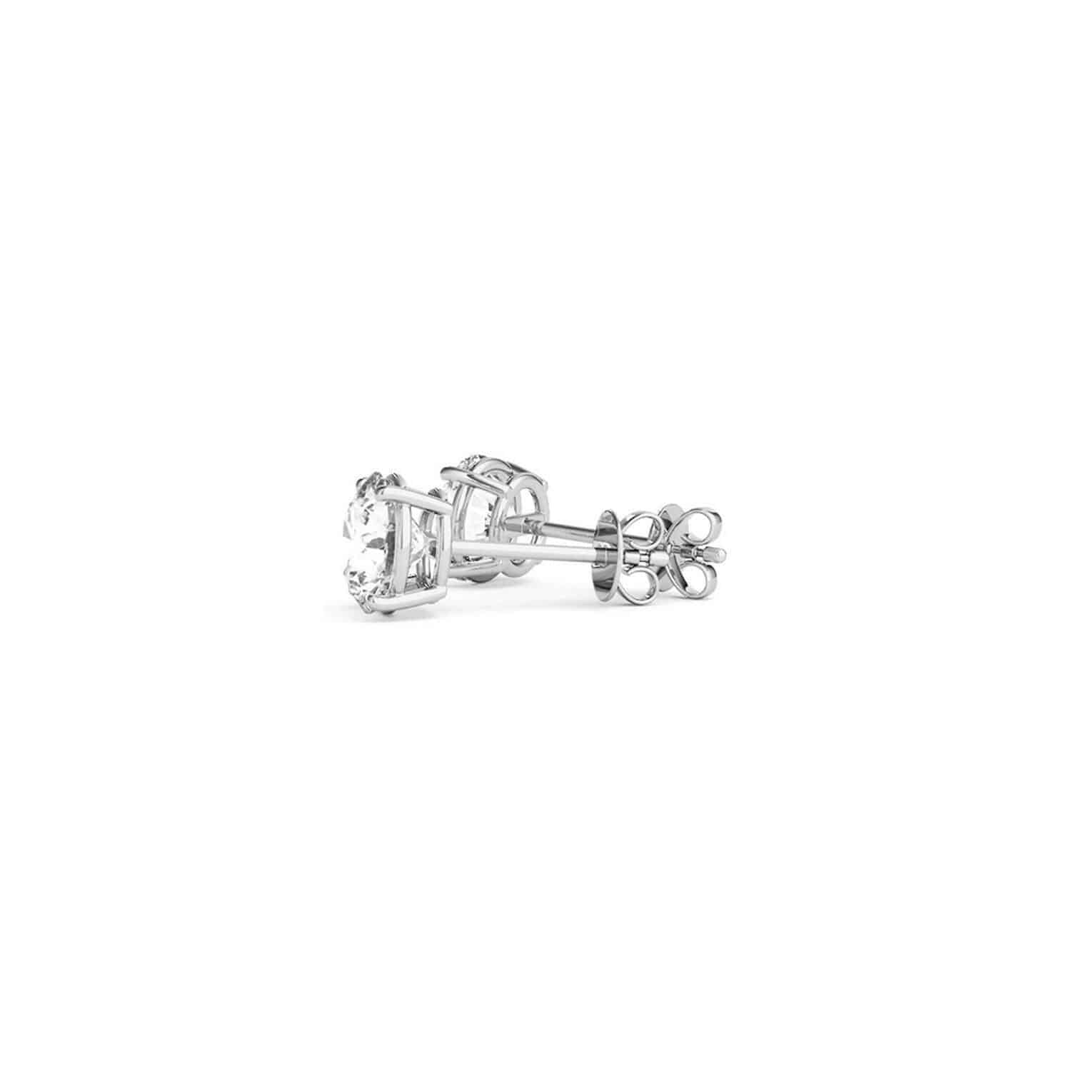 1 1/2 cttw IGI Certified Lab Grown Diamond Stud Earrings | 14k White Gold | G/VS2 - Forever in Harmony