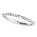 14k White Gold Diamond Wedding Band in Pave Setting (1/8 cttw) - Forever in Harmony