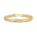 14k Yellow Gold Rapunzel Woven Bracelet (6.00 mm) | - Forever in Harmony