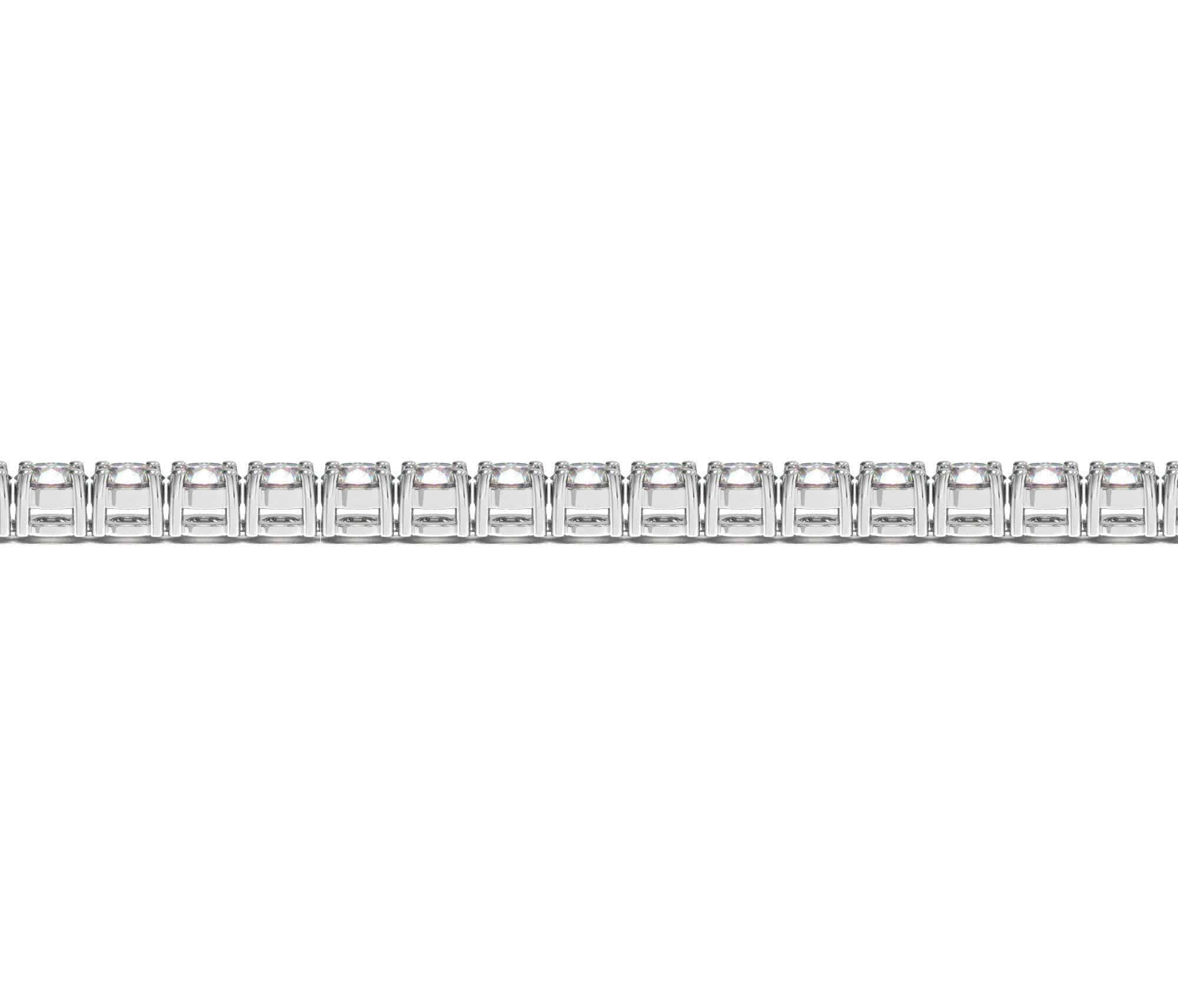 Lab Grown Round Diamond Tennis Bracelet in 14k White Gold (10 cctw F/G  VS2/SI1) - Forever in Harmony