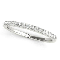 14k White Gold Diamond Scalloped Set Wedding Band (1/6 cttw) - Forever in Harmony