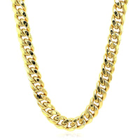 10k Yellow Gold Semi Solid Miami Cuban Chain (9.10 mm) - Forever in Harmony