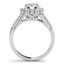 14k White Gold Round Diamond Halo Engagement Ring (2 1/2 cttw) - Forever in Harmony