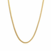 14k Yellow Gold Classic Solid Miami Cuban Chain (3.20 mm) | - Forever in Harmony