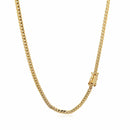 14k Yellow Gold Classic Solid Miami Cuban Chain (3.20 mm) | - Forever in Harmony