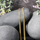 14k Yellow Gold Classic Solid Miami Cuban Chain (3.20 mm) | - Forever in Harmony