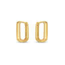 14k Yellow Gold Small Square Huggie Hoops - Forever in Harmony