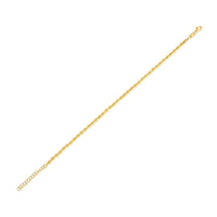 14k Yellow Gold Spaced Bead Bracelet  (3.00 mm) | - Forever in Harmony