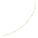 14k Yellow Gold Necklace with White Pearls - Forever in Harmony