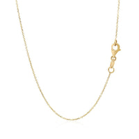 14k Yellow Gold Necklace with Interlocking Petite Rectangles | - Forever in Harmony