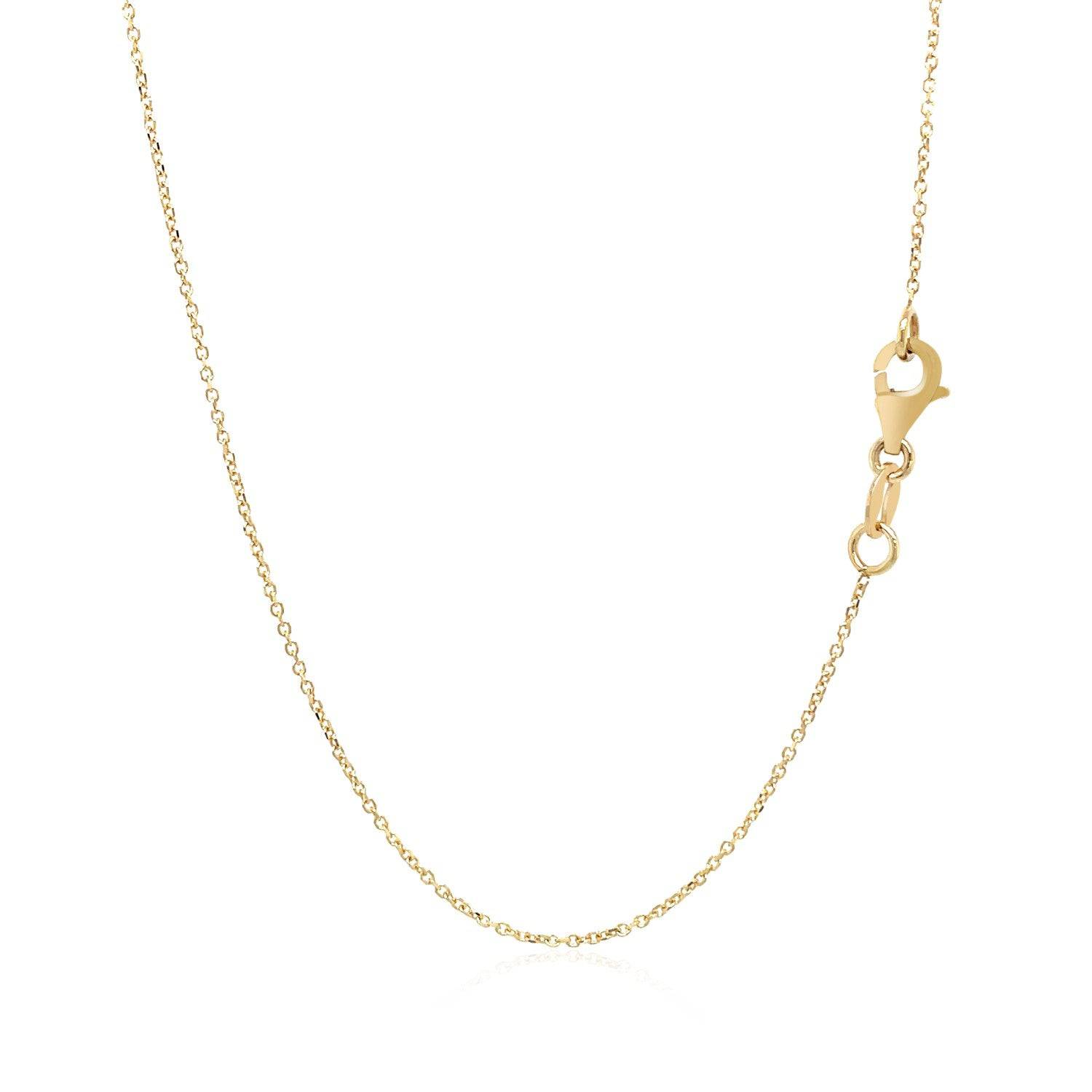 14k Yellow Gold Necklace with Interlocking Petite Rectangles | 17''