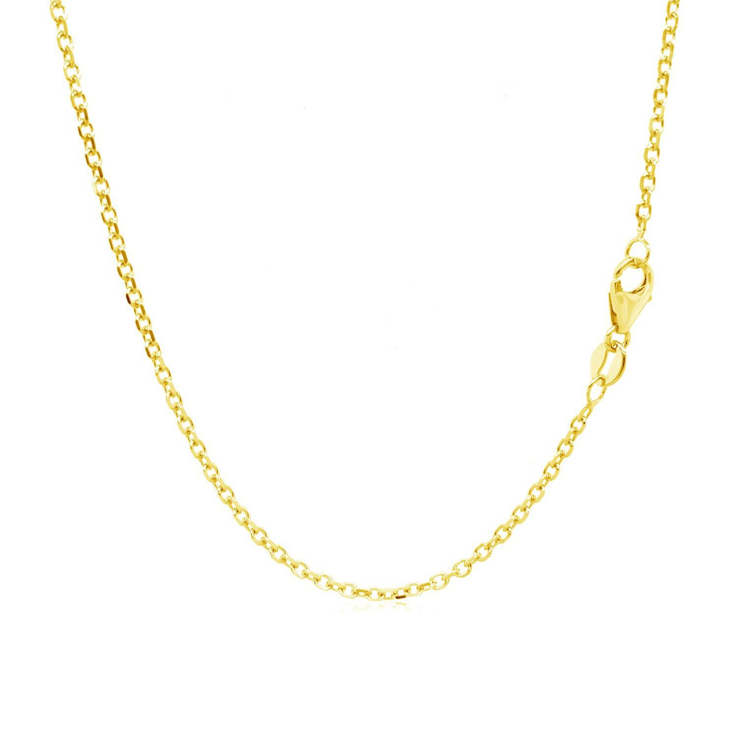 14k Yellow Gold Adjustable Cable Chain (1.50 mm) |