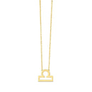 14K Yellow Gold Libra Necklace