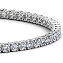 Lab Grown Round Diamond Tennis Bracelet in 14k White Gold (7 cctw F/G  VS2/SI1) - Forever in Harmony