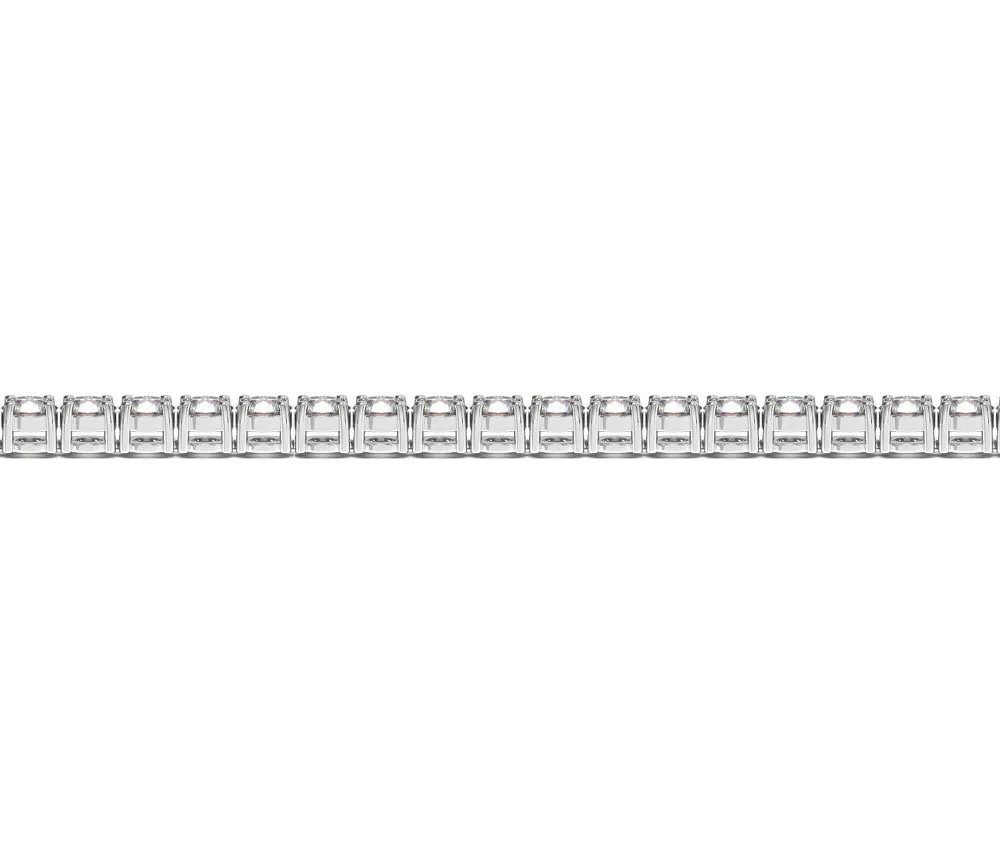 Lab Grown Round Diamond Tennis Bracelet in 14k White Gold (7 cctw F/G  VS2/SI1) - Forever in Harmony