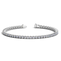 Lab Grown Round Diamond Tennis Bracelet in 14k White Gold (5 cctw  F/G  VS2/SI1) - Forever in Harmony