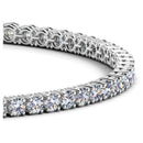 Lab Grown Round Diamond Tennis Bracelet in 14k White Gold (5 cctw  F/G  VS2/SI1) - Forever in Harmony