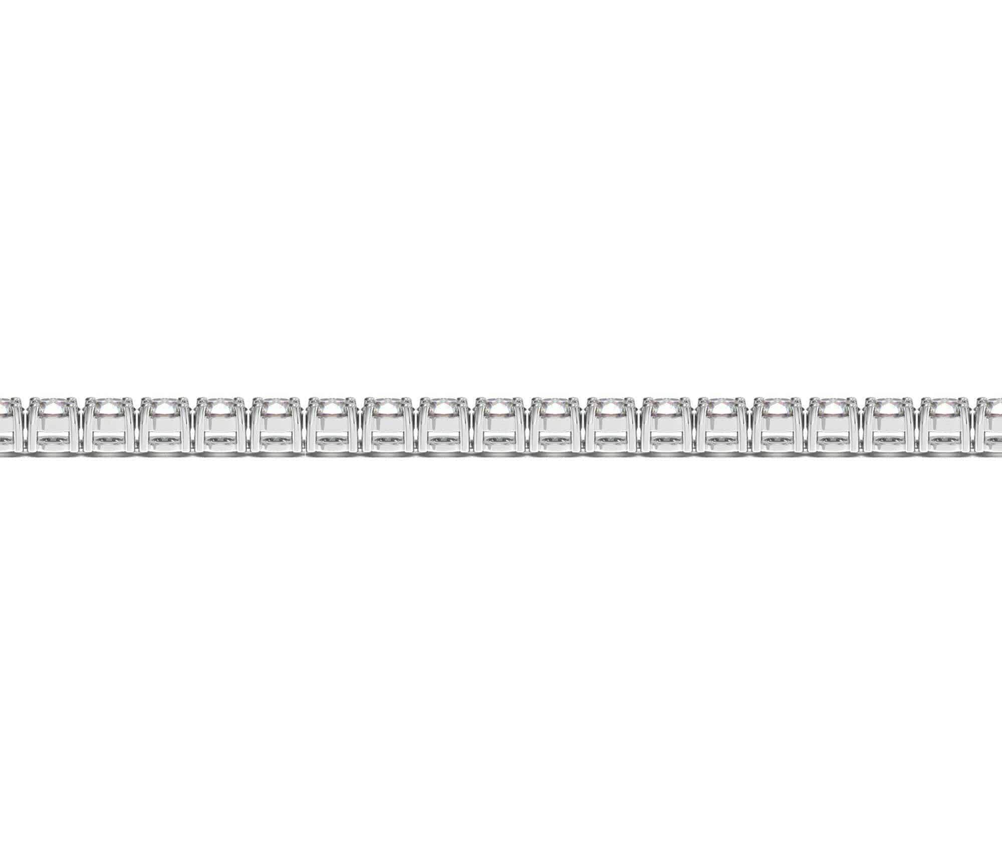 Lab Grown Round Diamond Tennis Bracelet in 14k White Gold (5 cctw  F/G  VS2/SI1) - Forever in Harmony