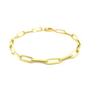 14K Yellow Gold Bold Paperclip Chain Bracelet (4.20 mm) | - Forever in Harmony