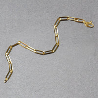 14K Yellow Gold Bold Paperclip Chain Bracelet (4.20 mm) | - Forever in Harmony