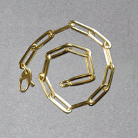 14K Yellow Gold Bold Paperclip Chain Bracelet (4.20 mm) | 7.5''