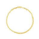 14k Yellow Gold French Cable Chain Bracelet  (2.50 mm) | - Forever in Harmony