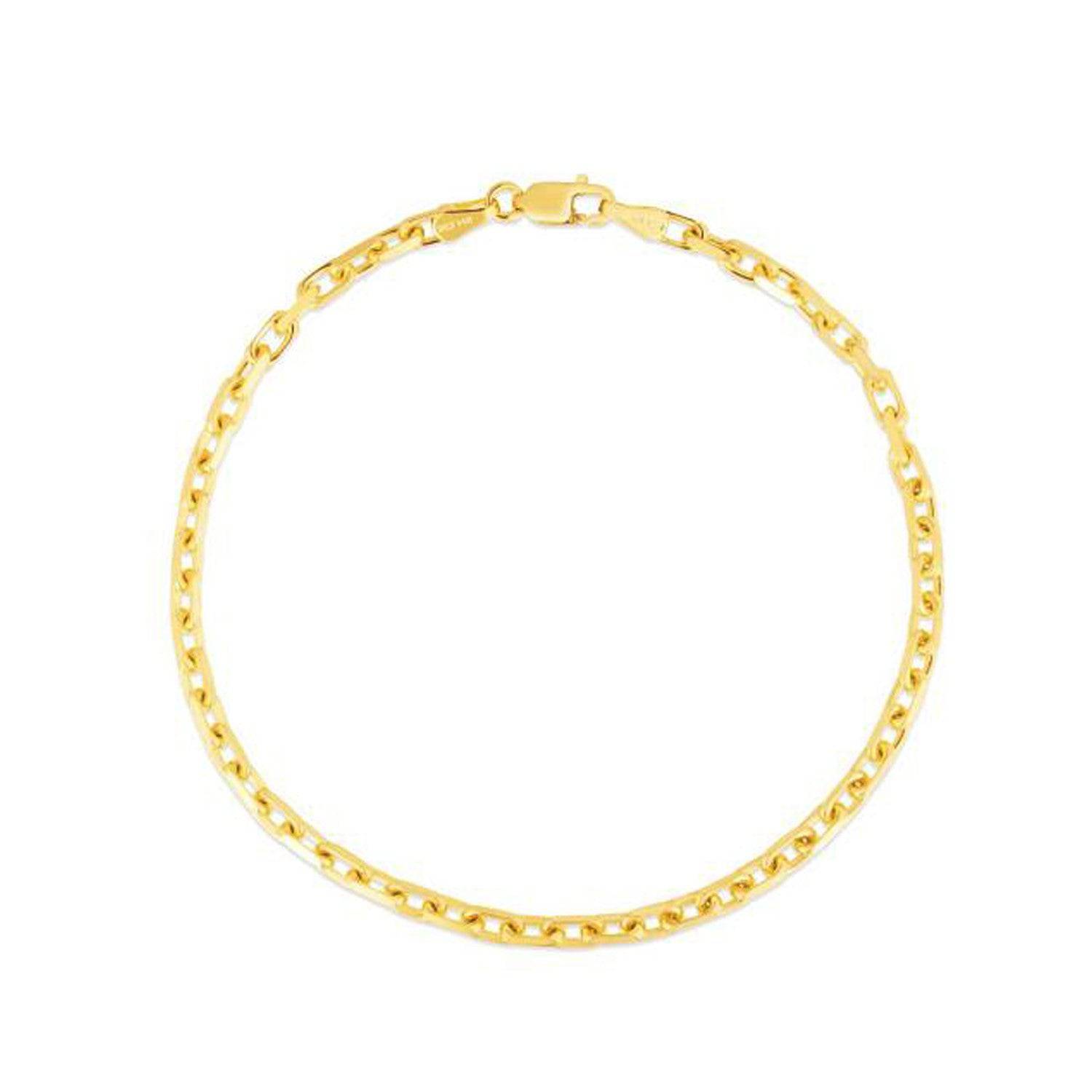 14k Yellow Gold French Cable Chain Bracelet  (2.50 mm) |