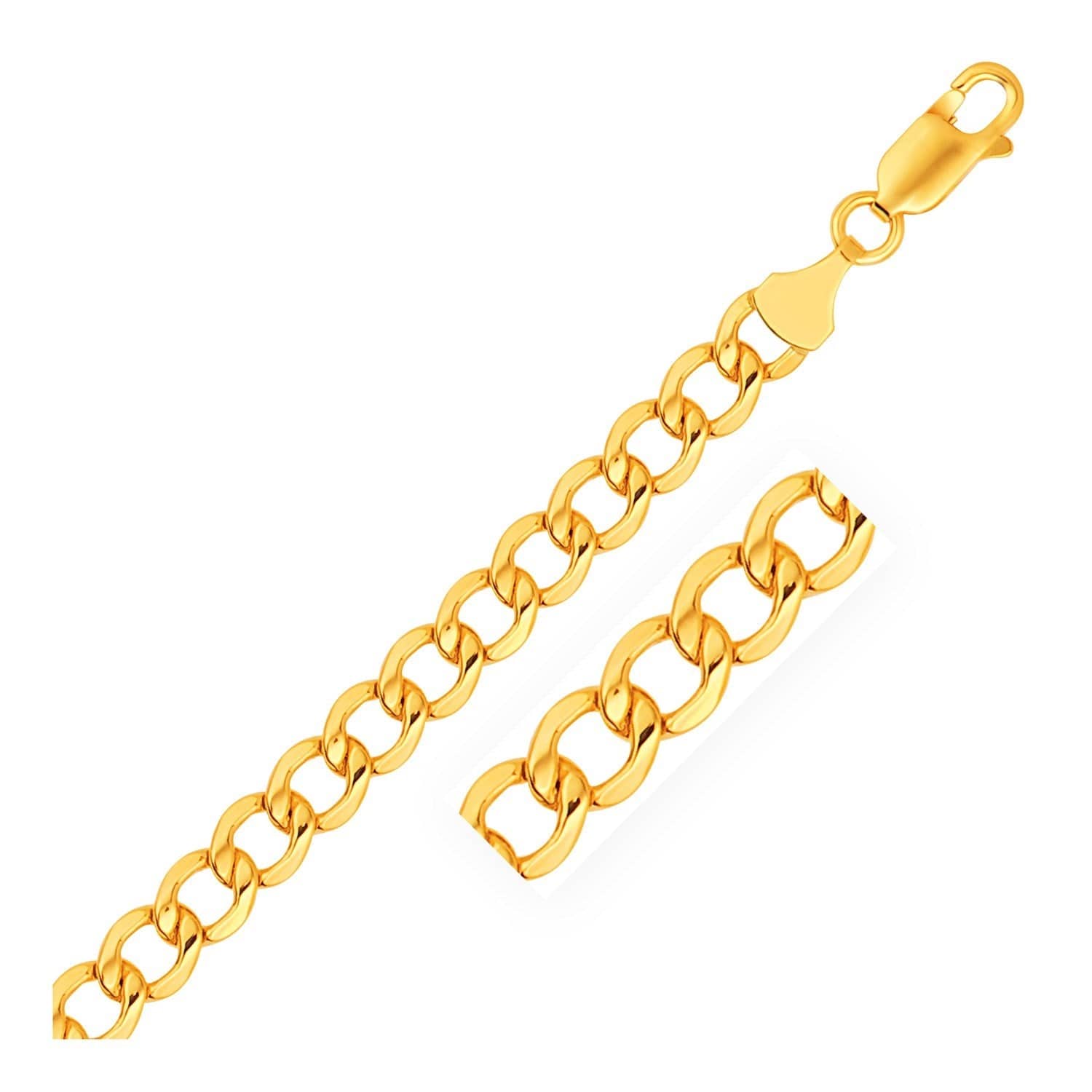 14k Yellow Gold Lite Curb Bracelet (6.20 mm) |