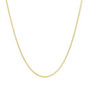 14k Yellow Gold Round Cable Link Chain (1.10 mm)