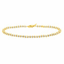 14K Two Tone Gold Pallina Bead Bracelet (2.60 mm)