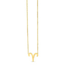 14K Yellow Gold Aries Necklace